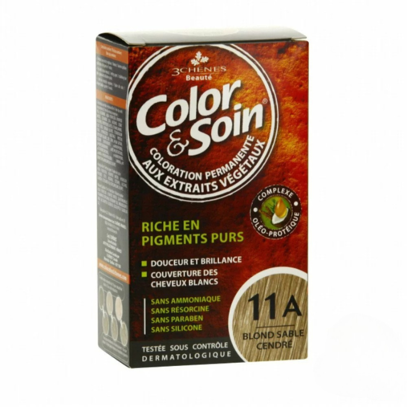3 CHENES COLOR & SOIN COLORATION BLOND SABLE CENDRE 11A