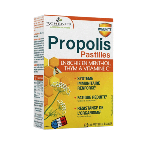3 CHENES PASTILLES A LA PROPOLIS 40 PASTILLES