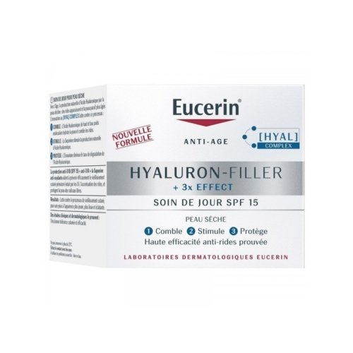 EUCERIN HYALURON FILLER ELAST S.JOUR SPF 15 T.T.PEAUX 50ML