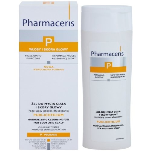 PHARMACERIS PURI-ICHTILIUM GEL DOUCHE SHAMPOING 250ML