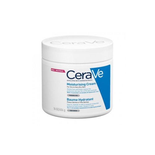 CeraVe Baume Hydratant 454ml – Crème hydratante pour peau sèche et sensible