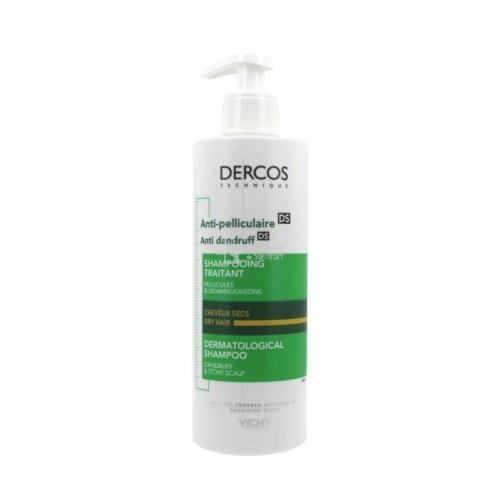 Vichy Dercos Shampooing Antipelliculaire Traitant pour cheveux normaux à secs 390 ml