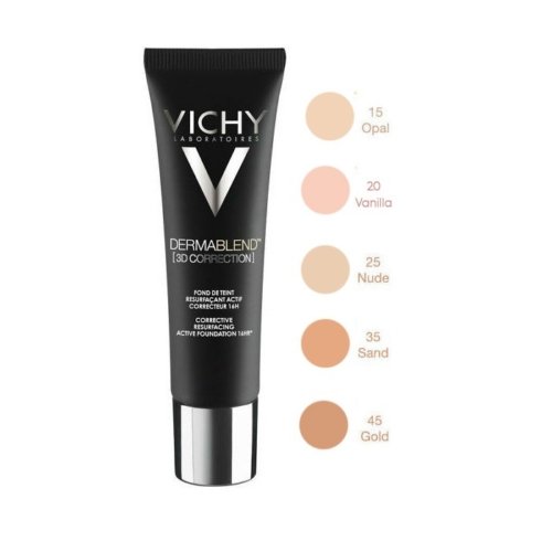 Fond de teint Vichy Dermablend 3D Correction 30 ml pour peaux acnéiques avec SPF 25.