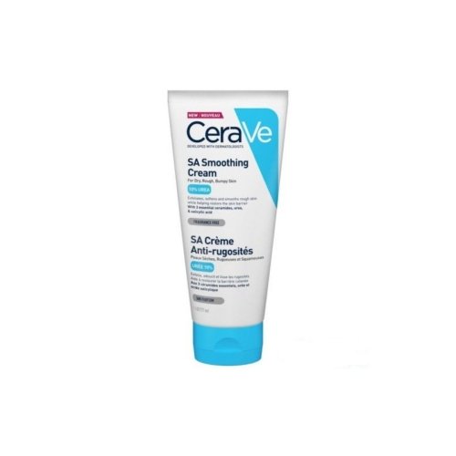 CeraVe SA Crème Anti-Rugosités 177 ml – soin exfoliant et hydratant pour peaux sèches, rugueuses et squameuses, aux céramides et acide salicylique