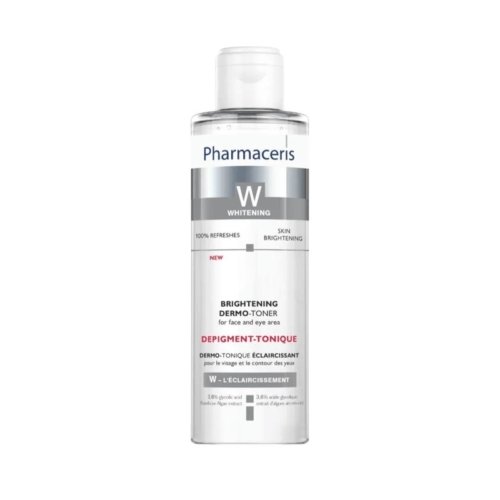 Flacon de 200 ml du tonique éclaircissant et dépigmentant Pharmaceris Whitening Depigment Tonique.
